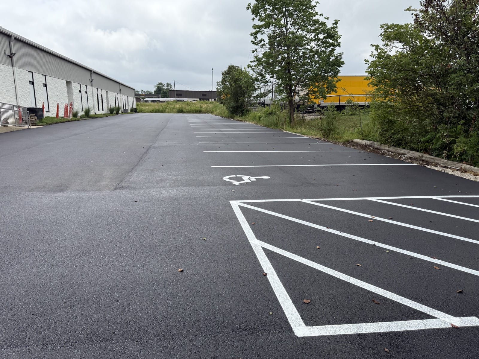 Commercial parking lot